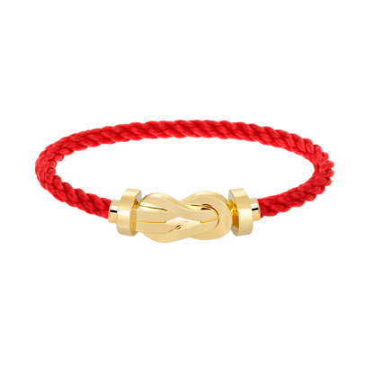 [LUCKY LOVE]CHANCE LARGE 8 FIGURE BUCKLE NO DIAMOND BRACELET GOLD