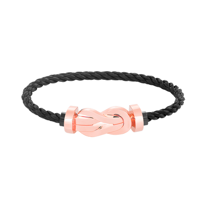 [LUCKY LOVE]CHANCE LARGE 8 FIGURE BUCKLE NO DIAMOND BRACELET ROSE GOLD