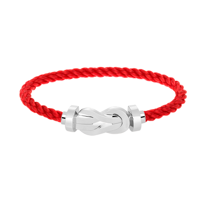 [LUCKY LOVE]CHANCE LARGE 8 FIGURE BUCKLE NO DIAMOND BRACELET SILVER