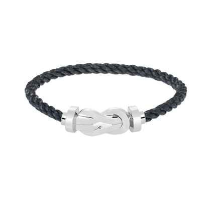 [LUCKY LOVE]CHANCE LARGE 8 FIGURE BUCKLE NO DIAMOND BRACELET SILVER