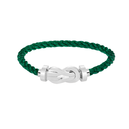 [LUCKY LOVE]CHANCE LARGE 8 FIGURE BUCKLE NO DIAMOND BRACELET SILVER