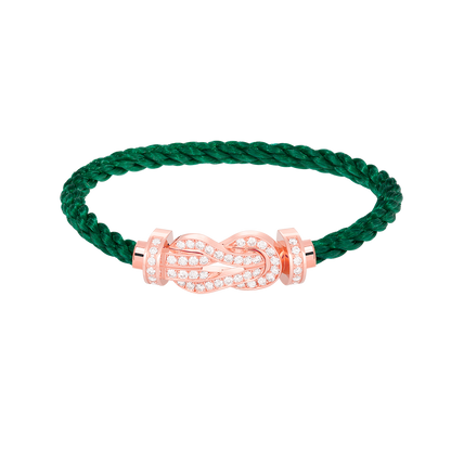 [LUCKY LOVE]CHANCE LARGE 8 FIGURE BUCKLE FULL DIAMOND BRACELET ROSE GOLD