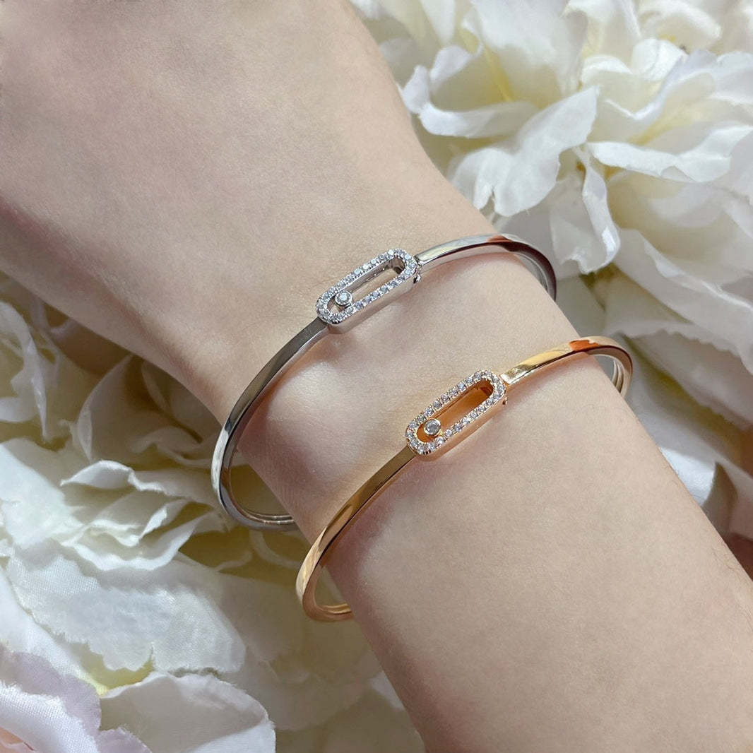 [LUCKY LOVE]Move Uno pavé flex bangle medium