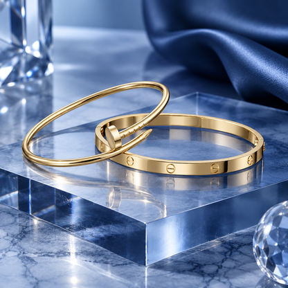[LoveLucky] LOVE & JUSTE Classic Bracelet Stack Set