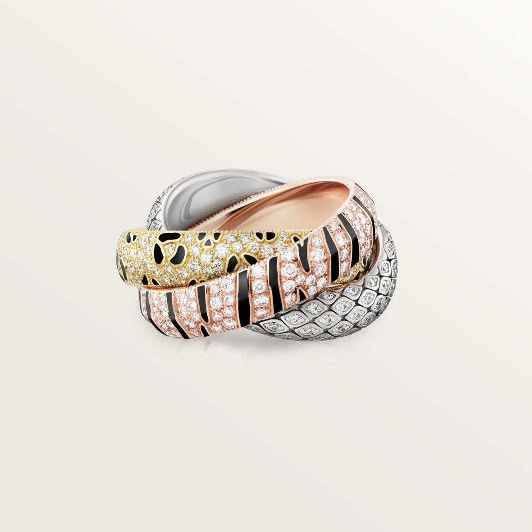 [LUCKY LOVE]TRINITY  RING LEOPARD PRINT