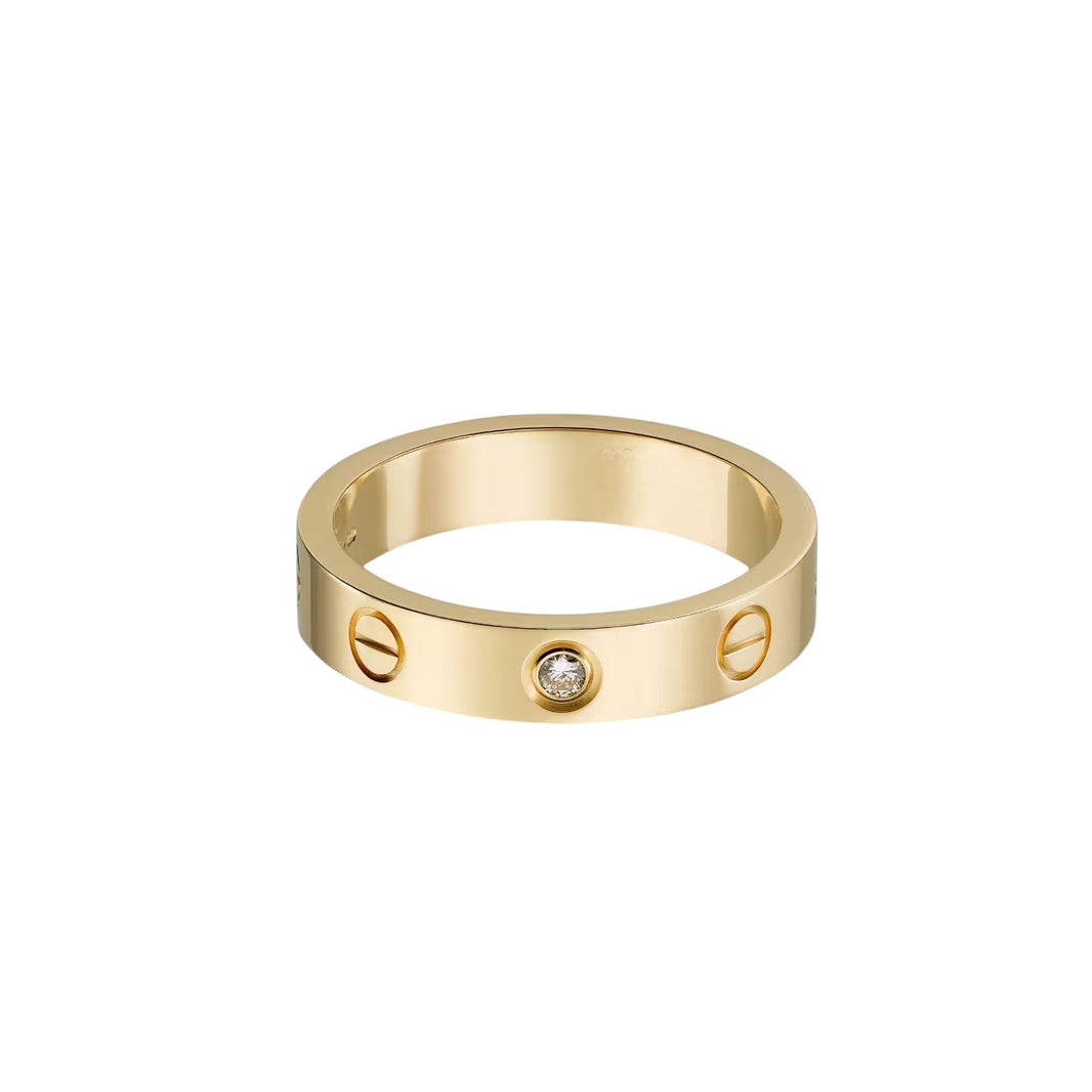 [LUCKY LOVE]LOVE 4MM 1 DIAMOND RING