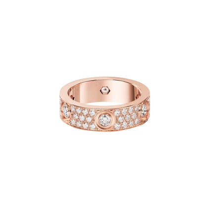 [LUCKY LOVE]LOVE 5.5MM FULL-PAVE 6-DIAMOND RING