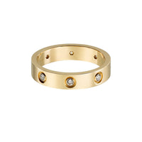 [LUCKY LOVE]LOVE 4MM 8 DIAMOND RING
