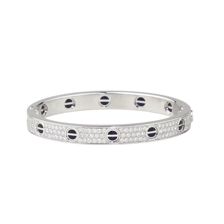 [LUCKY LOVE]LOVE BRACELET 6.1MM DIAMOND-PAVED CERAMIC