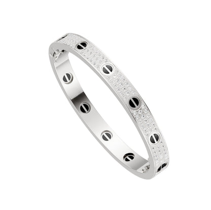[LUCKY LOVE]LOVE BRACELET 6.1MM DIAMOND-PAVED CERAMIC