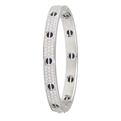 [LUCKY LOVE]LOVE BRACELET 6.1MM DIAMOND-PAVED CERAMIC