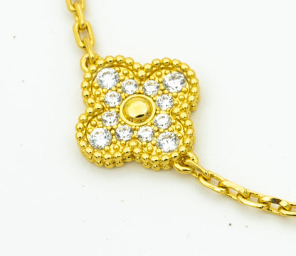[LUCKY LOVE] CLOVER 5 MOTIF LASER BRACELET COLLECTION