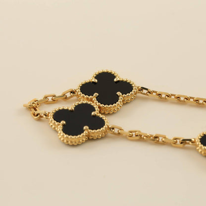 [LoveLucky]Clover 5 Motifs  Duo Bracelet Stack Set