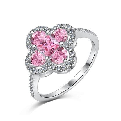 [LUCKY LOVE]Luxurious Eternity Flower Shape Banquet Ring