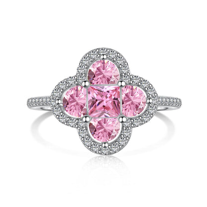 [LUCKY LOVE]Luxurious Eternity Flower Shape Banquet Ring
