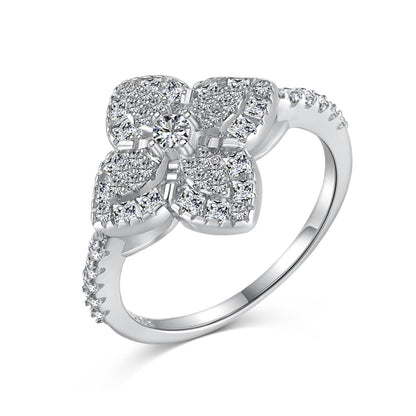 [LUCKY LOVE]Luxurious Colorful Flower Shape Banquet Ring