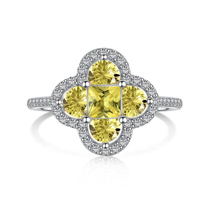 [LUCKY LOVE]Luxurious Eternity Flower Shape Banquet Ring