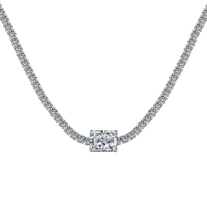 [LUCKY LOVE]2.0 carat Ornate Emerald Cut Necklace