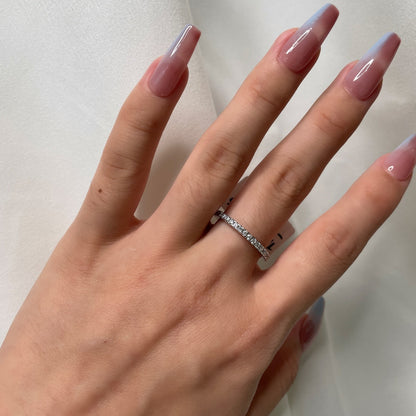 [LUCKY LOVE]Delicate Sparkling Round Cut Daily Ring