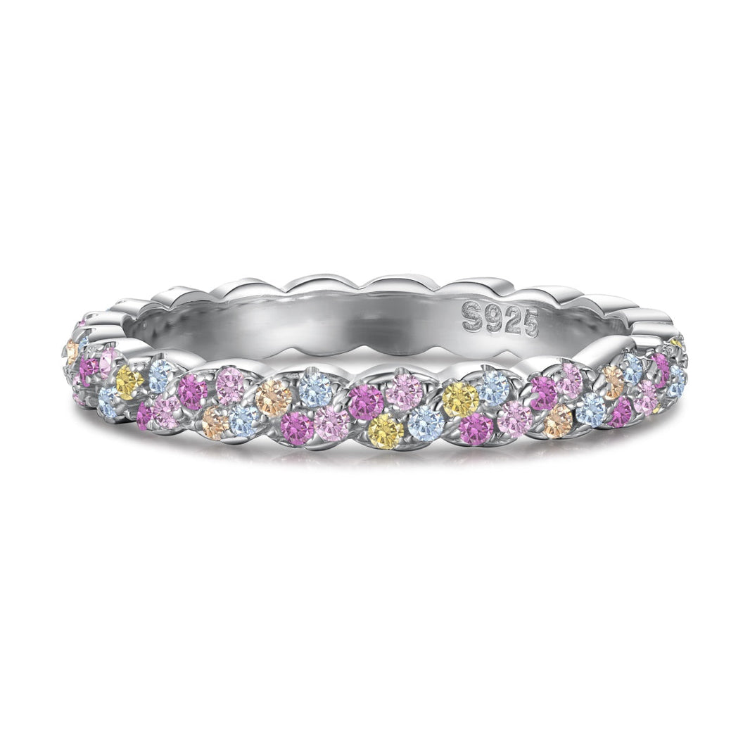 [LUCKY LOVE]Dainty Ebullient Round Cut Daily Ring