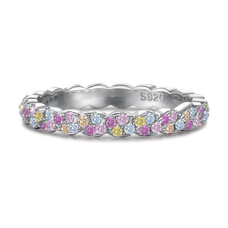 [LUCKY LOVE]Dainty Ebullient Round Cut Daily Ring