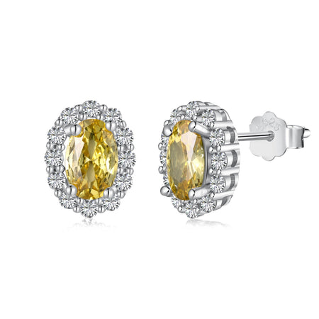 [LUCKY LOVE]Delicate Unique Oval Cut Daily Earrings