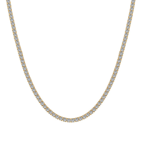 [LUCKY LOVE]Delicate Round Shape Tennis Necklace