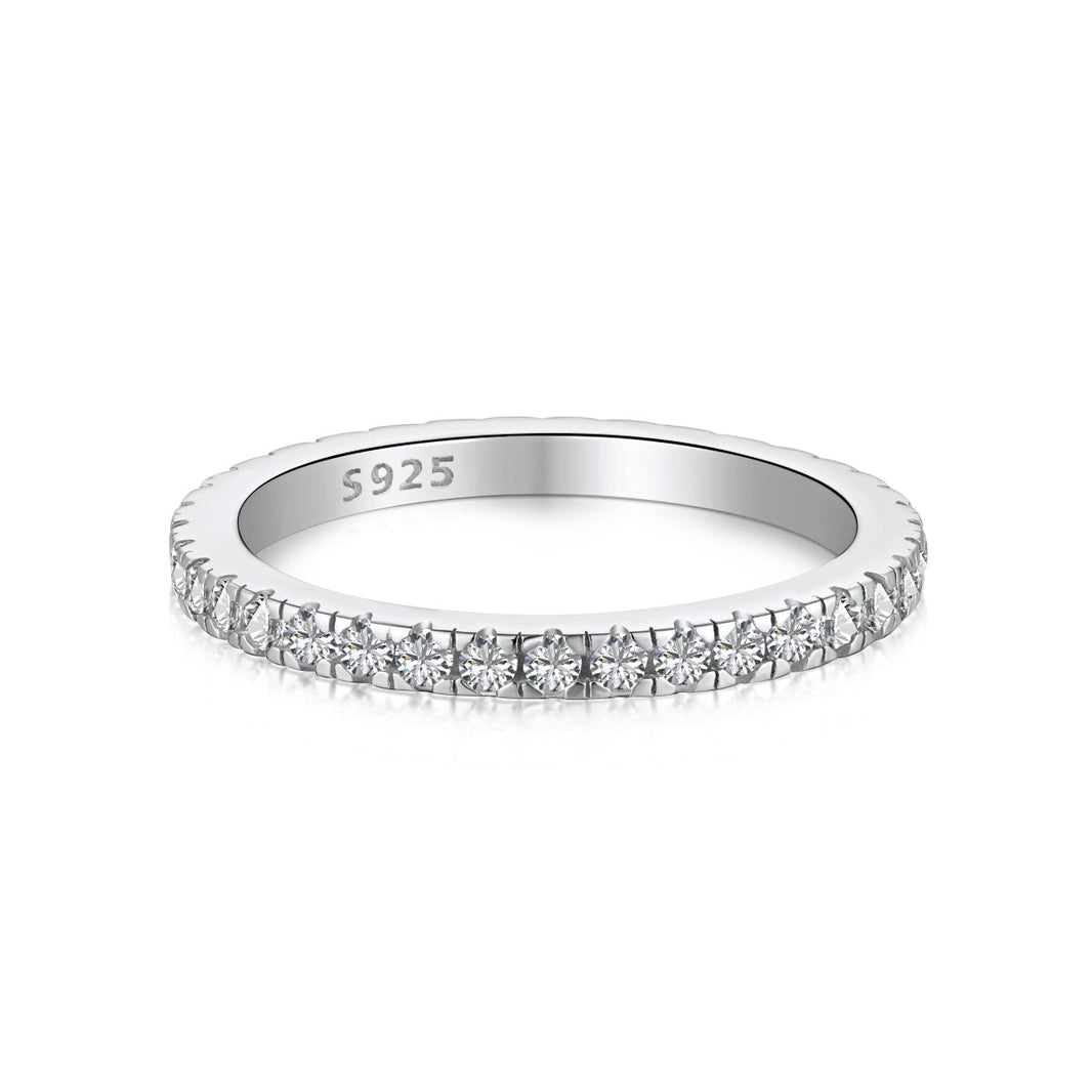 [LUCKY LOVE]Delicate Sparkling Round Cut Daily Ring