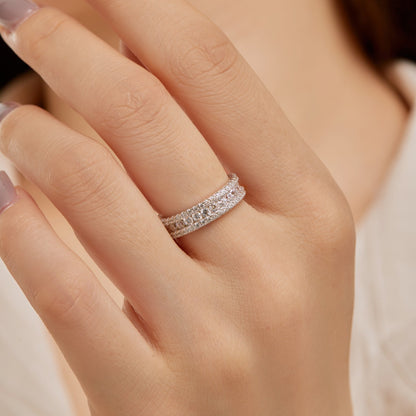 [LUCKY LOVE]Delicate Colorful Round Cut Daily Ring