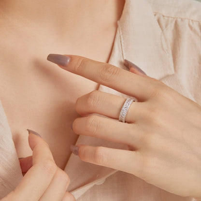 [LUCKY LOVE]Delicate Colorful Round Cut Daily Ring