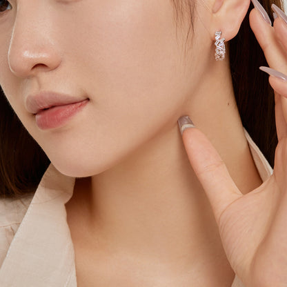 [LUCKY LOVE]Dazzling Colorful Emerald Cut Daily Earrings