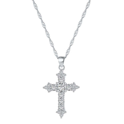 [LUCKY LOVE]Delicate Cross Shape Necklace
