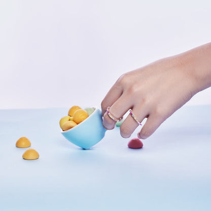 [LUCKY LOVE]Exquisite Multicolored Emerald Cut Daily Ring
