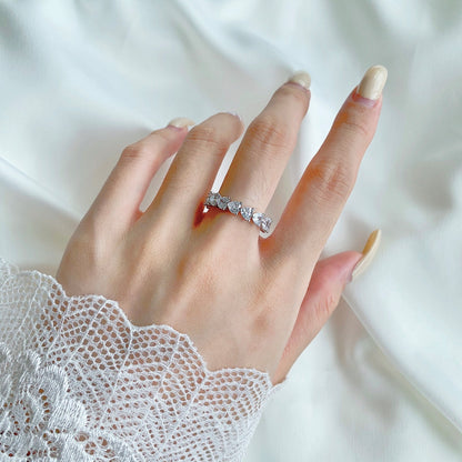 [LUCKY LOVE]0.25 Carat Radiant Romance Heart Cut Lover Ring