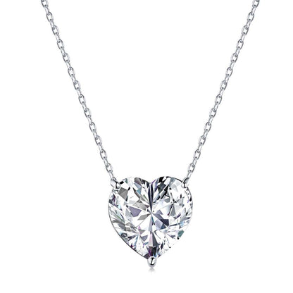 [LUCKY LOVE]6.0 carat Radiant Heart Shape Necklace