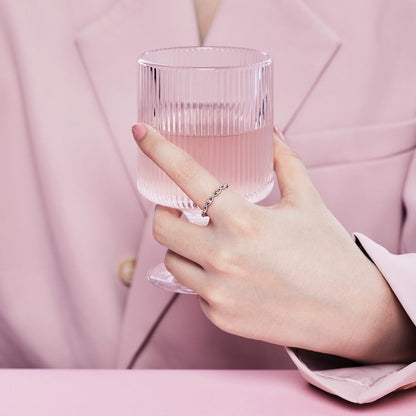 [LUCKY LOVE]Elegant Energetic Round Cut Daily Ring