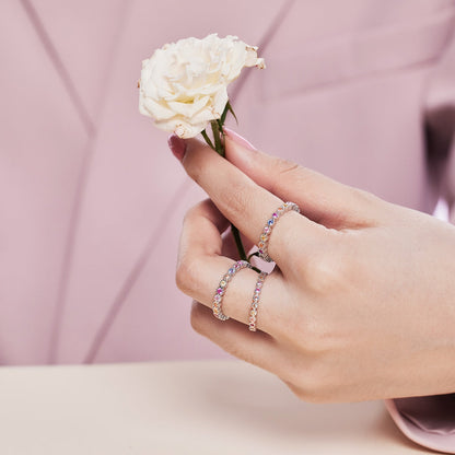 [LUCKY LOVE]Elegant Energetic Round Cut Daily Ring