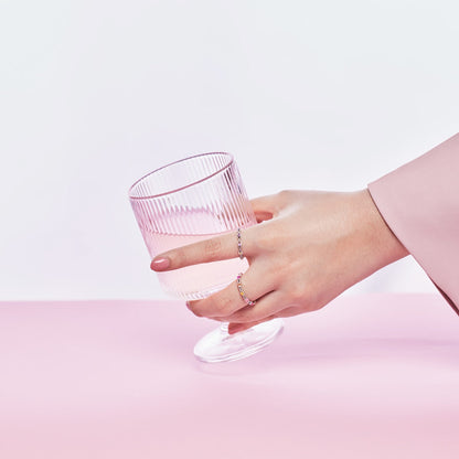 [LUCKY LOVE]Elegant Energetic Round Cut Daily Ring