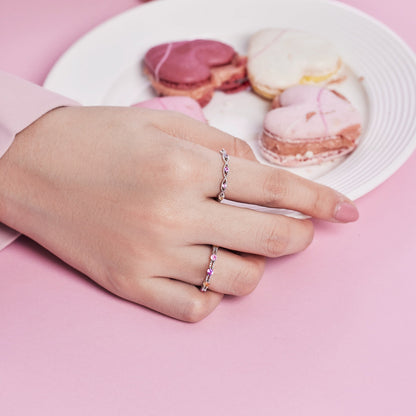 [LUCKY LOVE]Elegant Energetic Round Cut Daily Ring