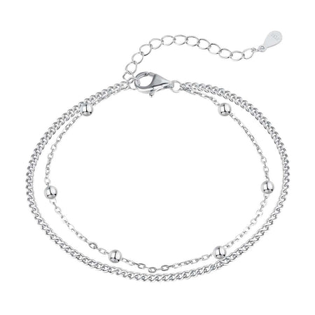 [LUCKY LOVE]Delicate Bead Double Layer Bracelet