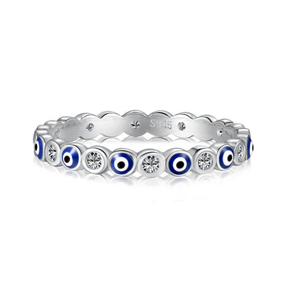 [LUCKY LOVE]Sparkling Vibrant Round Shape Daily Ring