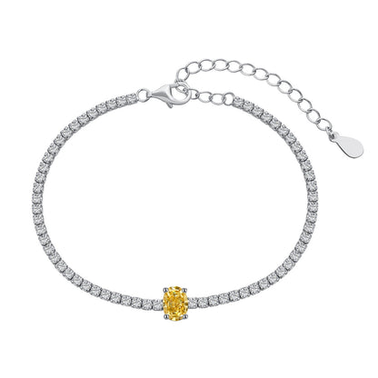 [LUCKY LOVE]0.75 Carat Exquisite Oval Cut Daily Bracelet