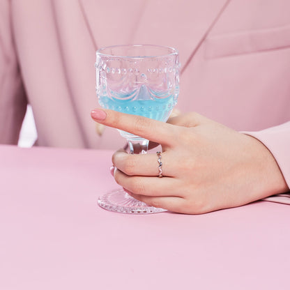 [LUCKY LOVE]Ornate Vibrant Round Cut Daily Ring