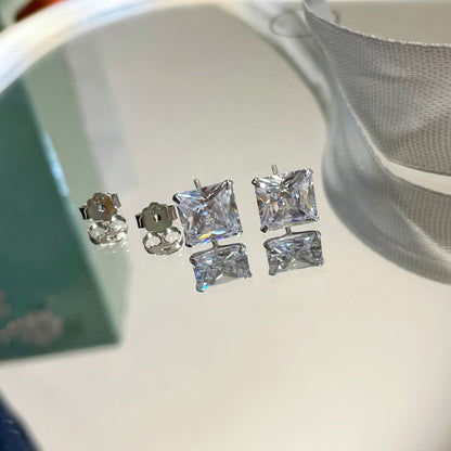 [LUCKY LOVE]Ornate Square Shape Earrings