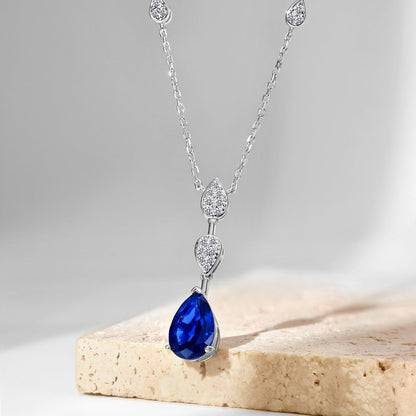 [LUCKY LOVE]Dazzling Pear Cut Necklace