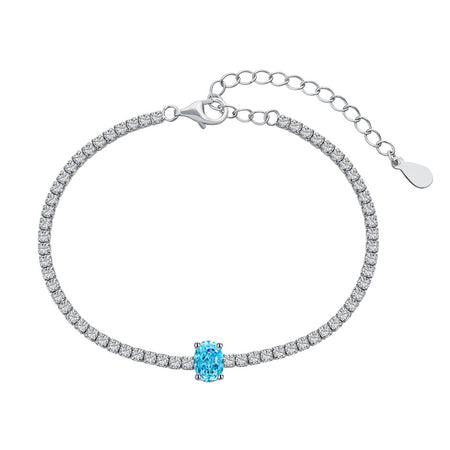 [LUCKY LOVE]0.75 Carat Exquisite Oval Cut Daily Bracelet