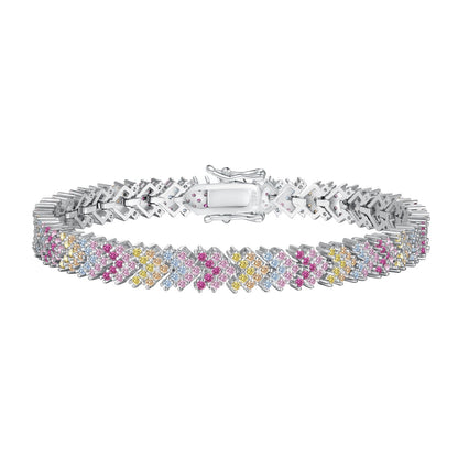 [LUCKY LOVE]Ornate Sparkling Round Cut Party Bracelet