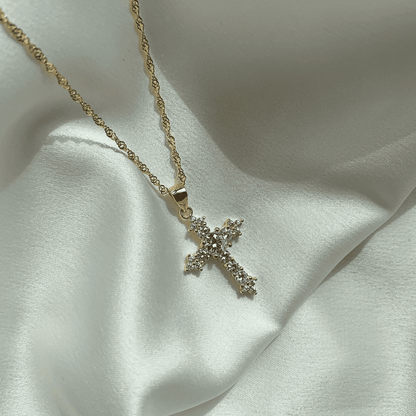 [LUCKY LOVE]Delicate Cross Shape Necklace