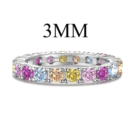 [LUCKY LOVE]Dazzling Lustrous Round Cut Tennis Ring