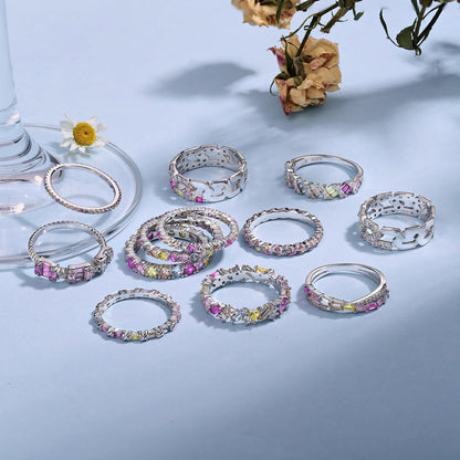 [LUCKY LOVE]Elegant Vivid Round Cut Daily Ring